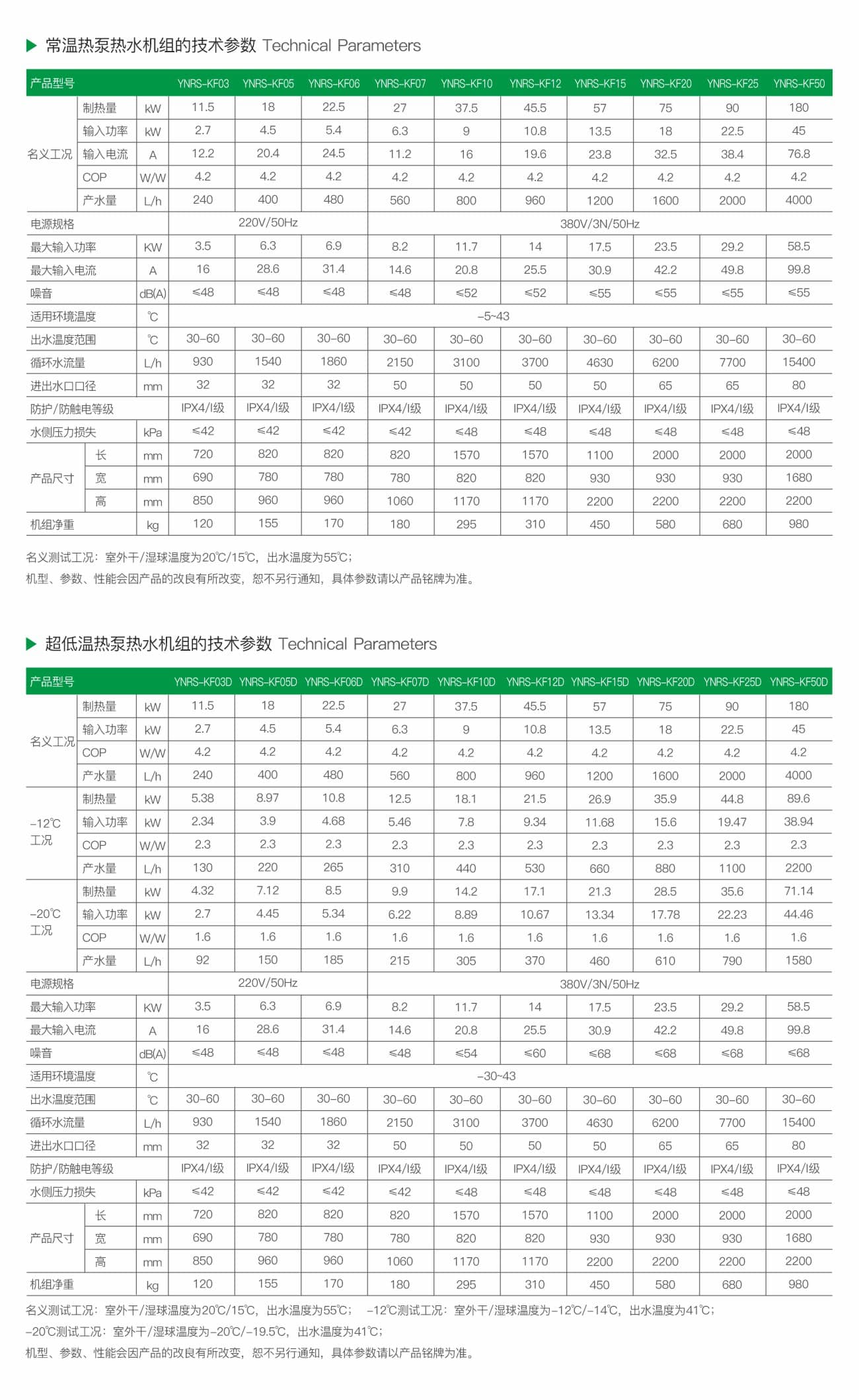 常温/低温/超低温增焓热水机组